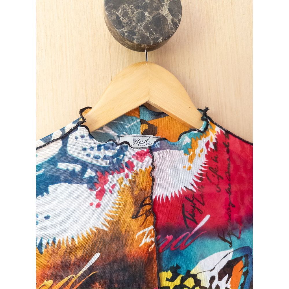 April Vibrant Leopard Print Bodycon Dress Multi-Color Wild Animal Pattern Small - Picture 6 of 7